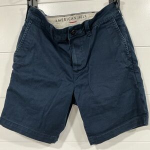 American Eagle Outfitters Navy Flat-Front Men's Shorts